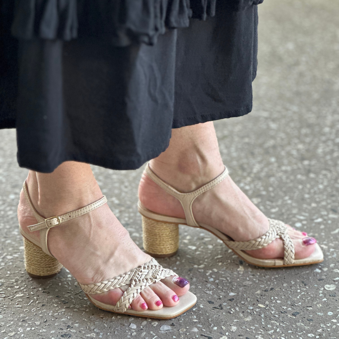 Rouje hot sale gold sandals