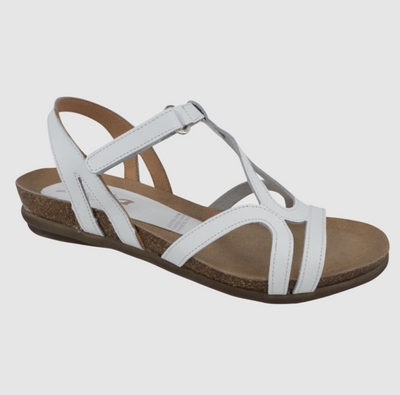 White Leather Strappy Sandal