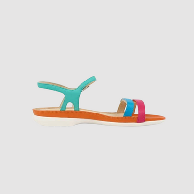 lightweight sandal in bright multi colours