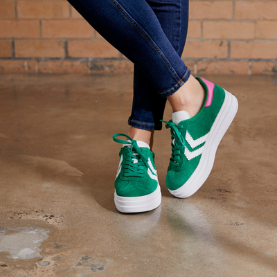 Green shoes by alfie and evie - green sneakers