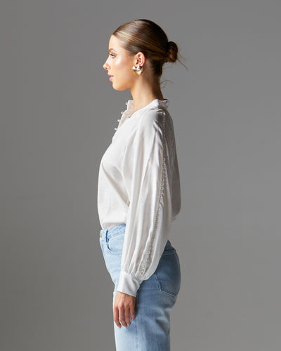 Fate+Becker Berry Kiss Blouse - Ivory