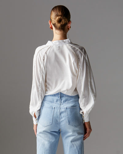 Fate+Becker Berry Kiss Blouse - Ivory