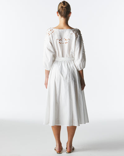 Fate+Becker Lily Pond Embroidered Dress - Ivory