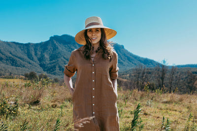 Goondiwindi Cotton Shirt Maker Dress - Bronze