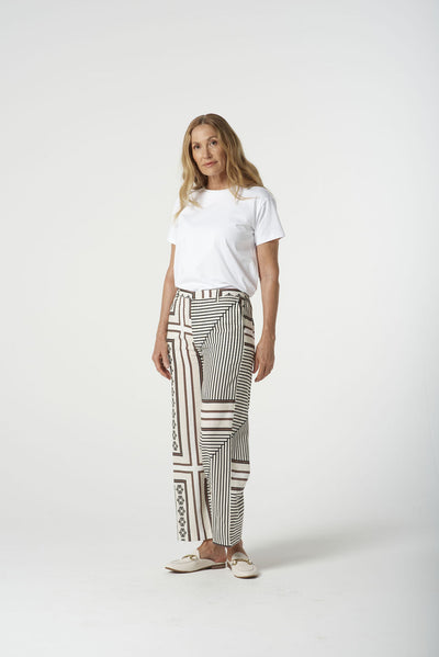 Goondiwindi Cotton Tailored Printed Pant - Large Square