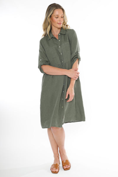 Jump Two Pocket Dress - Juniper