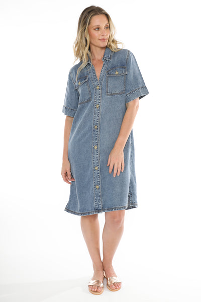 denim dress by Jump clothing