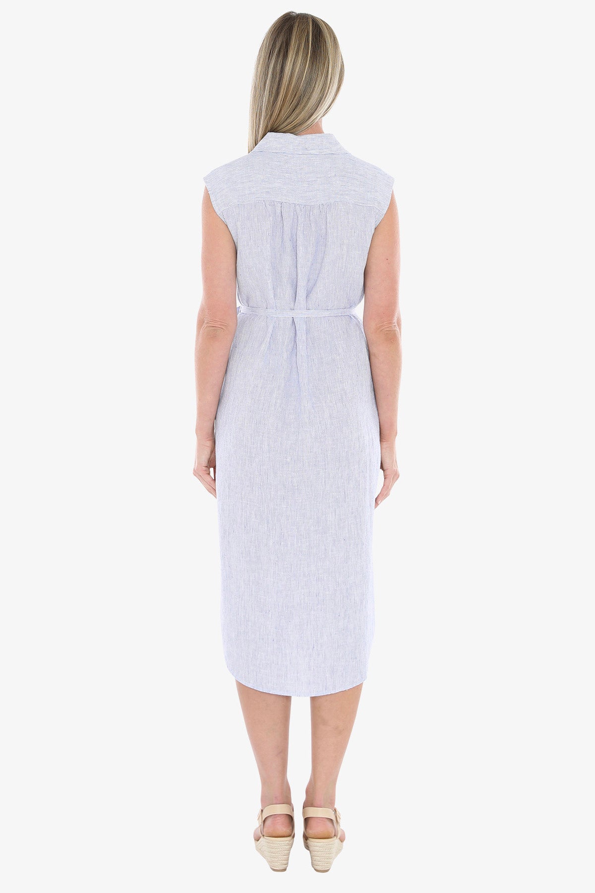 Jump Core Stripe Dress 596J5117A - Blue/White