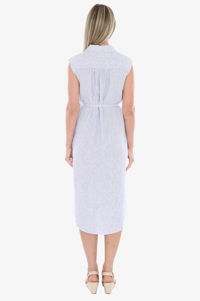 Jump Core Stripe Dress 596J5117A - Blue/White