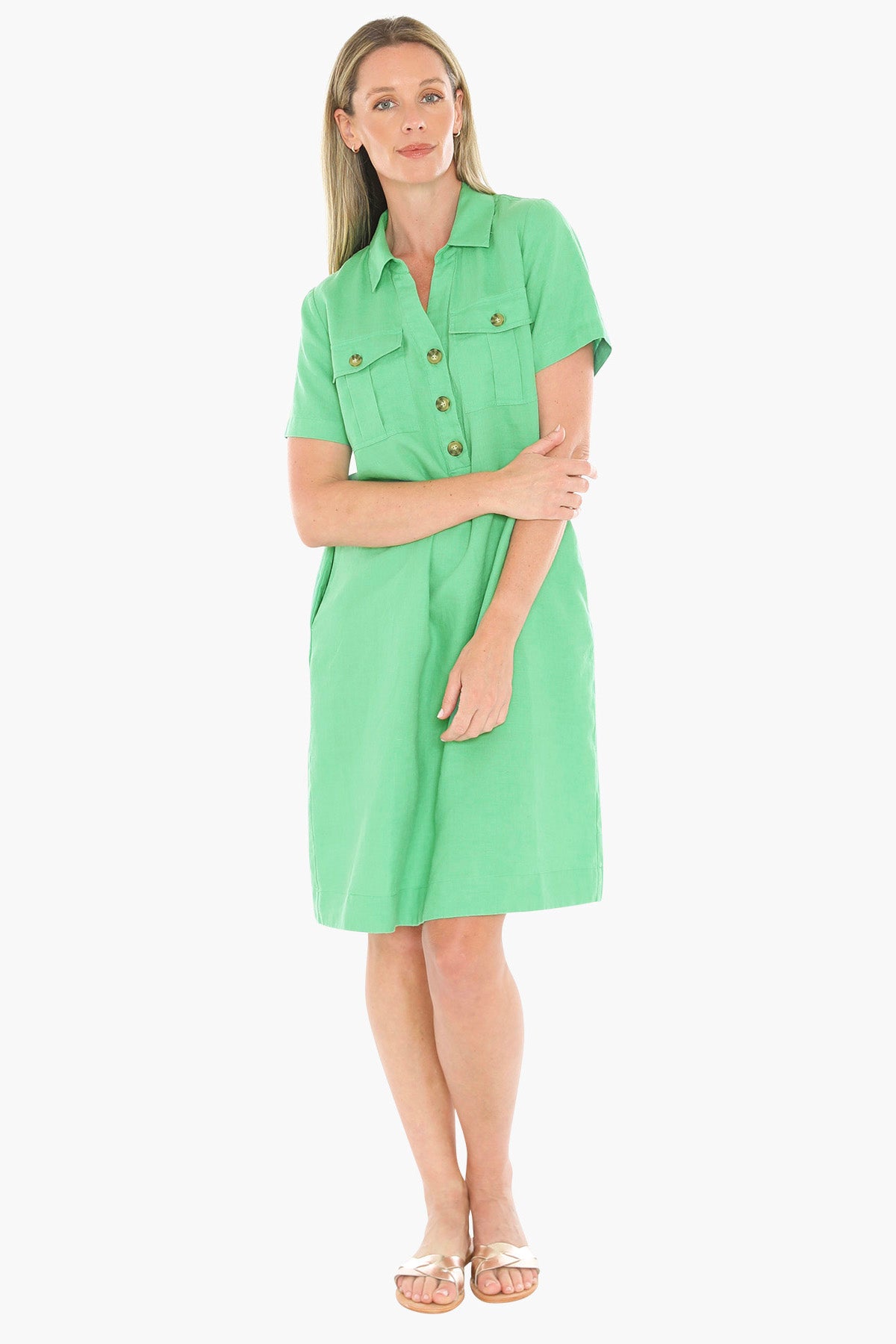 Jump 2 Pocket Dress 596J5132A - Apple