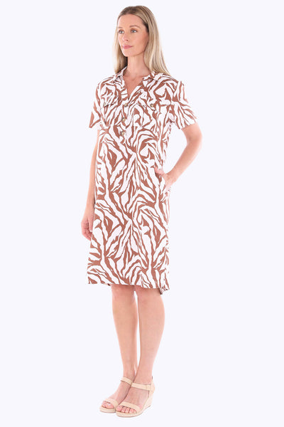 Jump Zebra Mono Dress 596J5165A - Multi