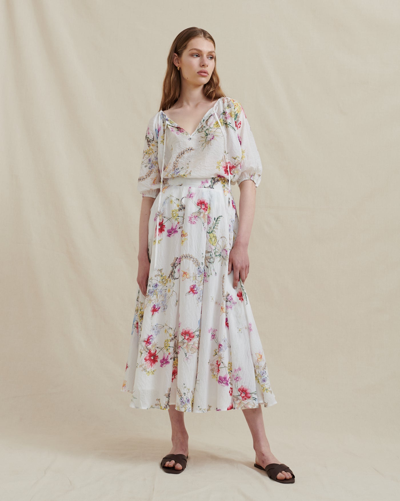 Analia Charlotee Midi Skirt - Wildflower