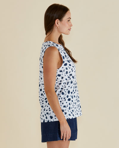 Betty Basics BB1096 Jordyn Tank - Spot Print