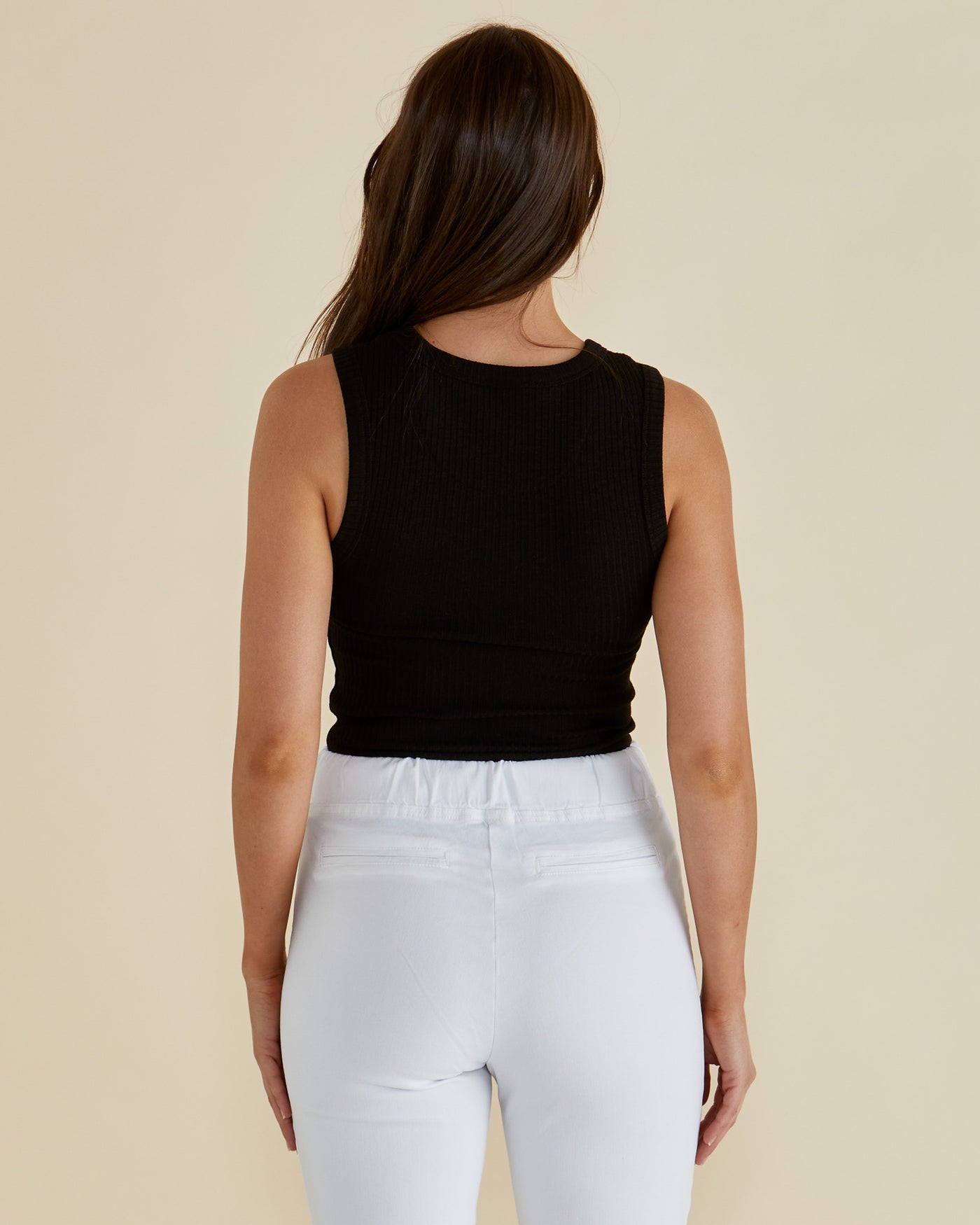 Betty Basics Francis Rib Tank - Black