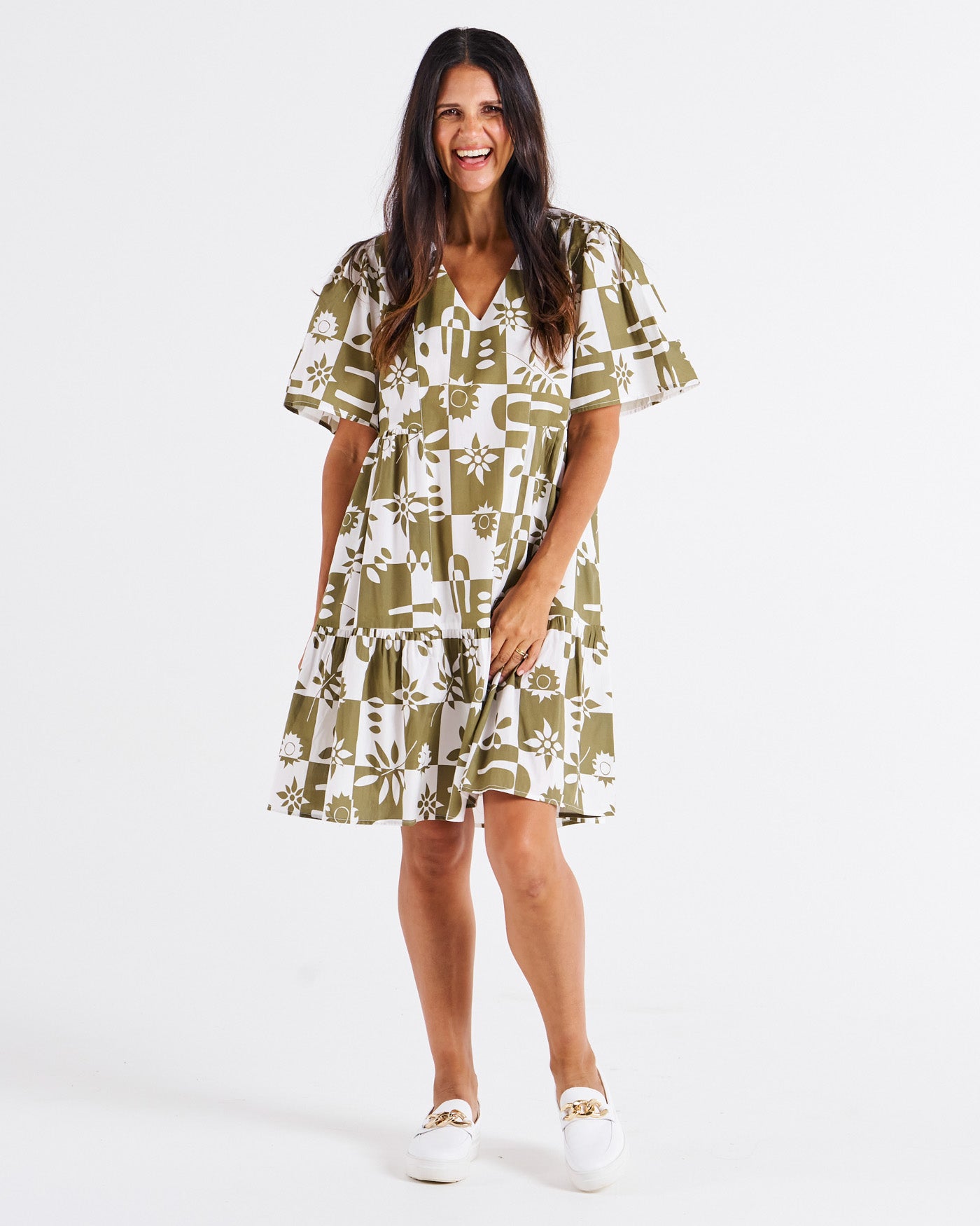 Betty Basics Bacardi Dress - Geo Floral