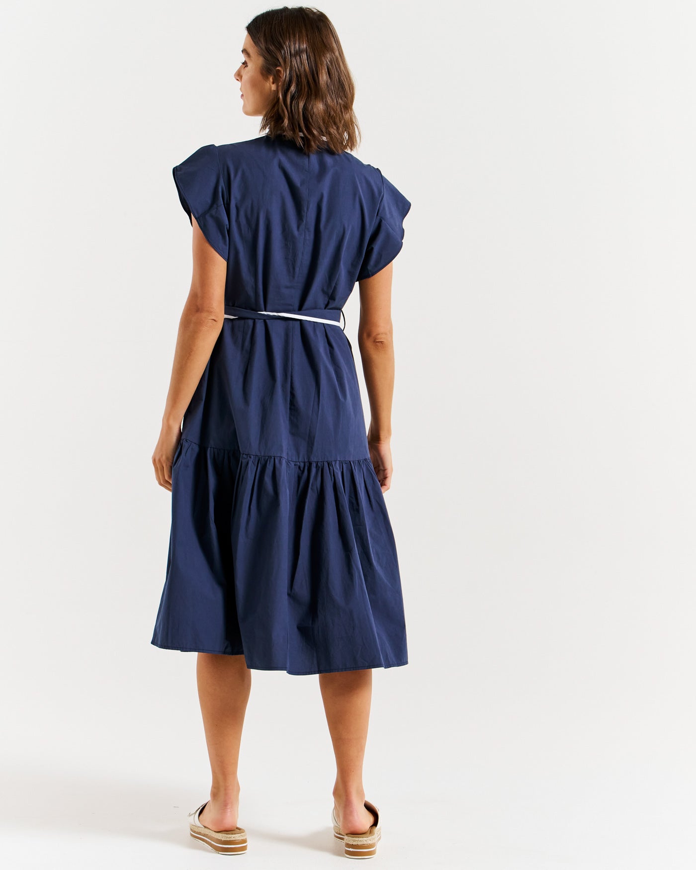 Betty Basics Mari Dress - Navy/White Contrast