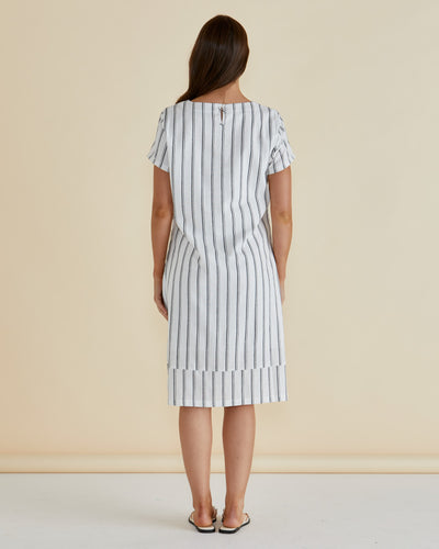 Betty Basics Elwood Dress - Black/White Stripe