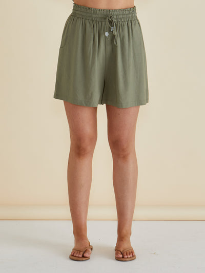 Betty Basics Sierra Short - Olive Green