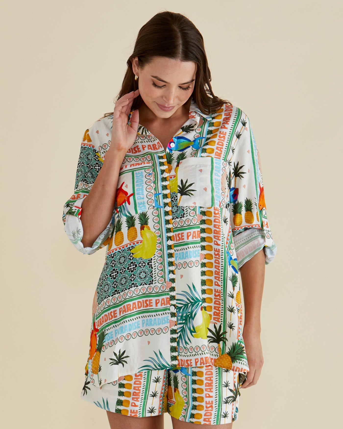Betty Basics Mills Shirt - Paradise Print Multi