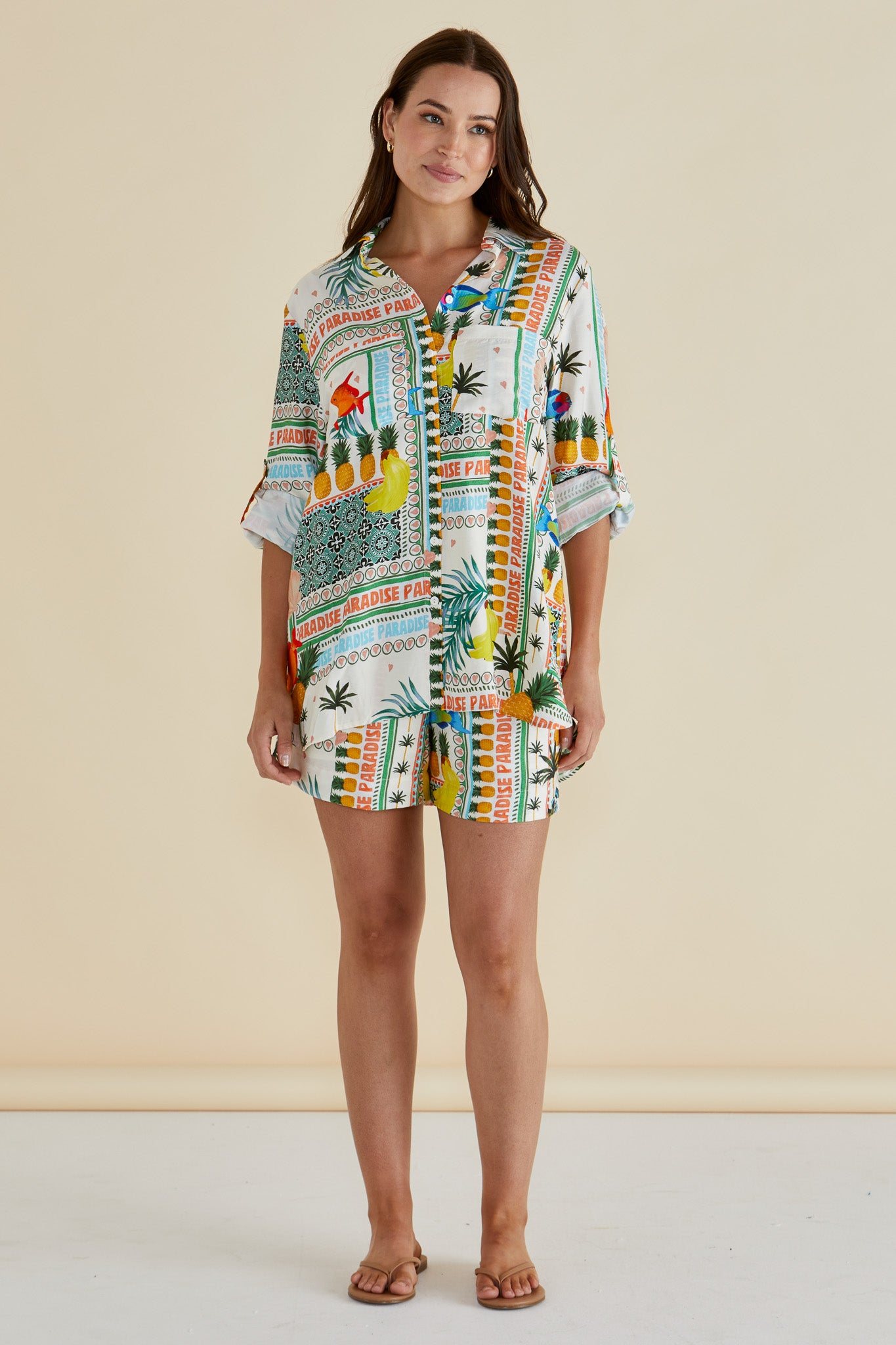 Betty Basics Mills Shirt - Paradise Print Multi