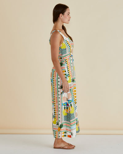 Betty Basics Tegan Midi Dress - Paradise Print Pink