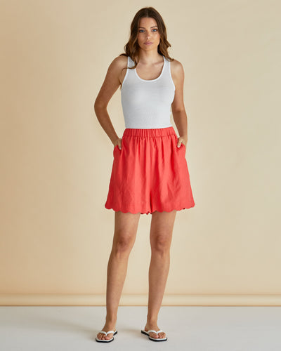 Betty Basics BB8512 Seraphina Short - Red