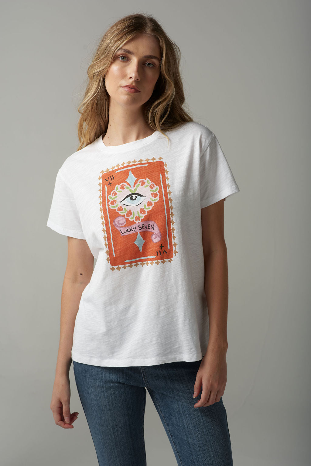 Cloth+Paper+Scissors Lucky Seven Tee - Printed