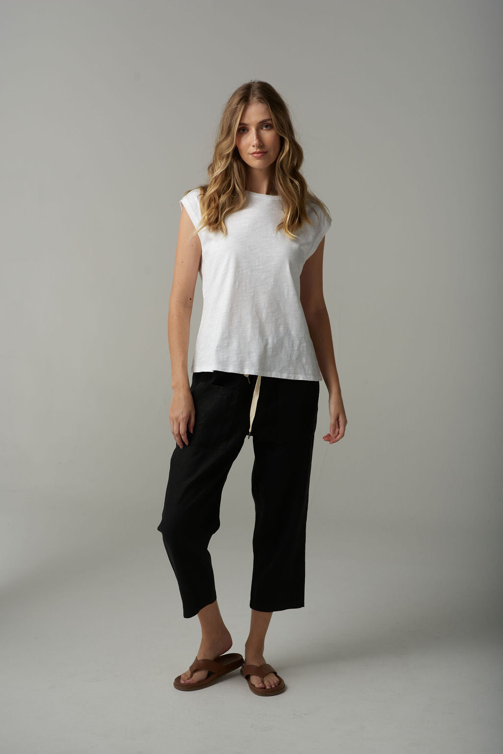 Cloth+Paper+Scissors Muscle Tee - White