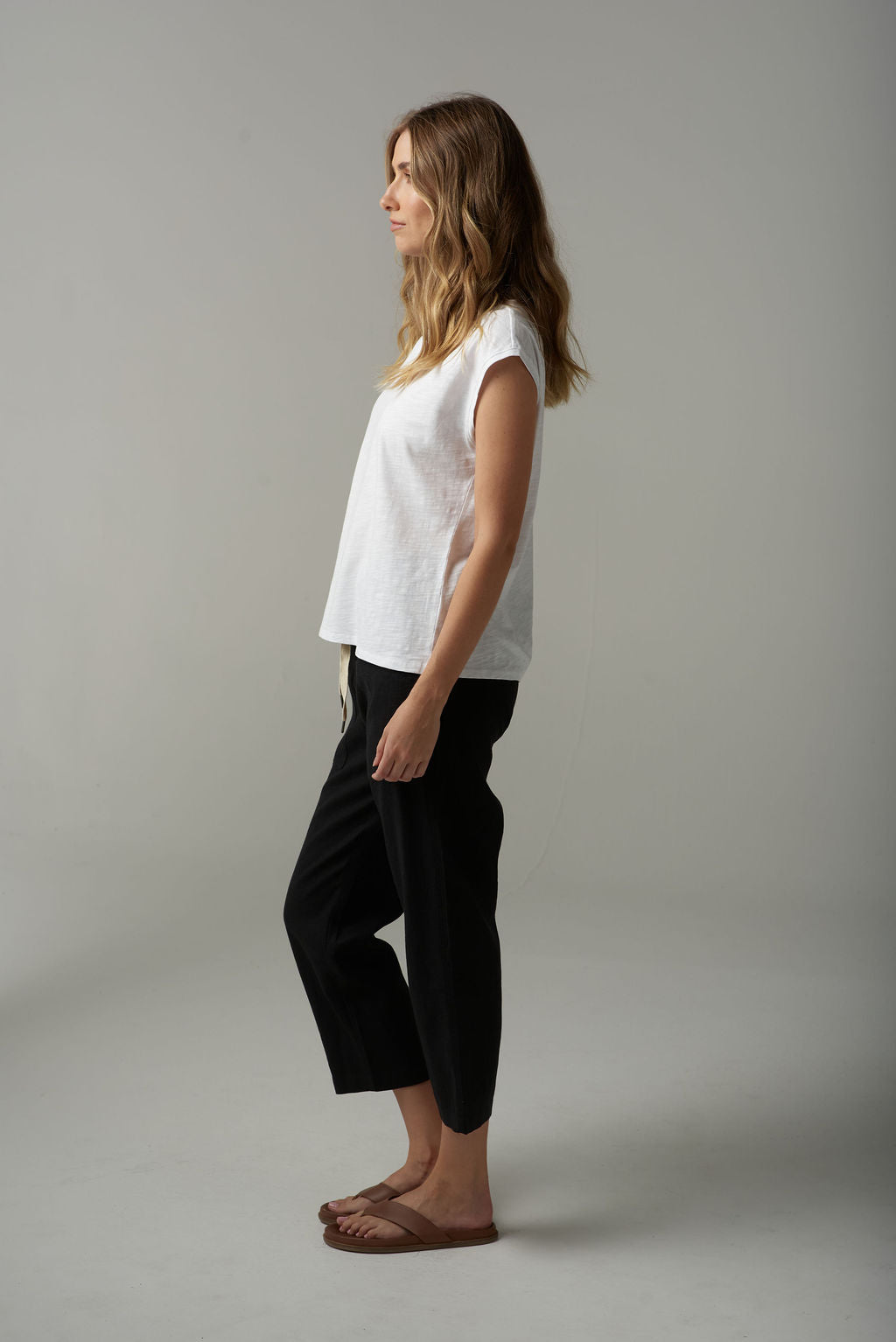 Cloth+Paper+Scissors Muscle Tee - White