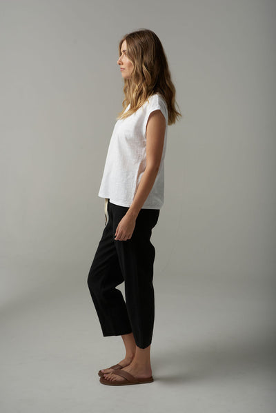 Cloth+Paper+Scissors Muscle Tee - White