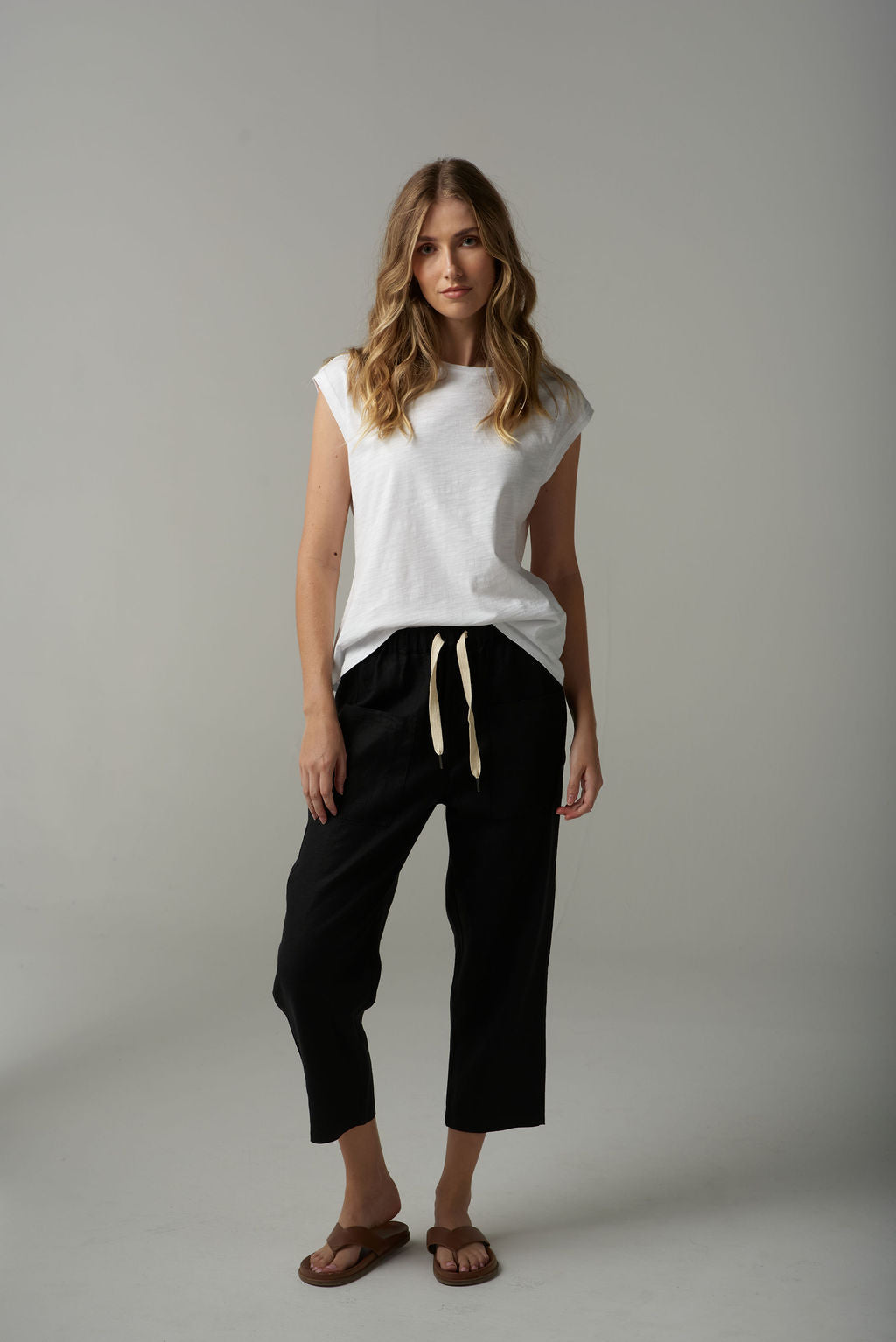 Cloth+Paper+Scissors Muscle Tee - White