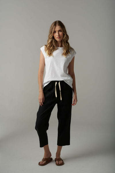 Cloth+Paper+Scissors Muscle Tee - White