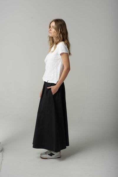 Cloth+Paper+Scissors Front Split Tee - White
