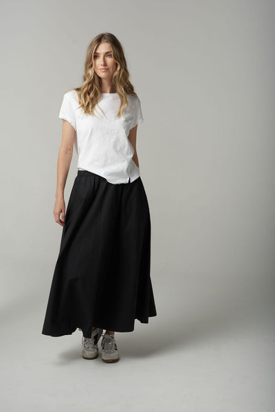 Cloth+Paper+Scissors Front Split Tee - White