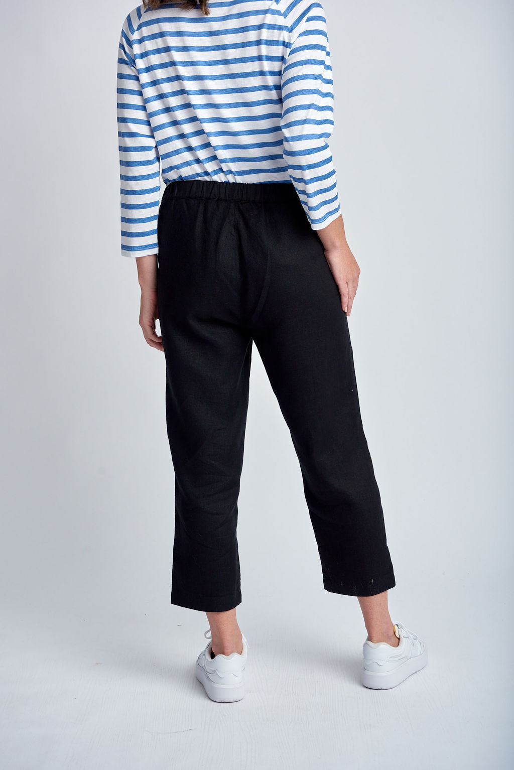 Cloth+Paper+Scissors Casual Linen Pant - Black