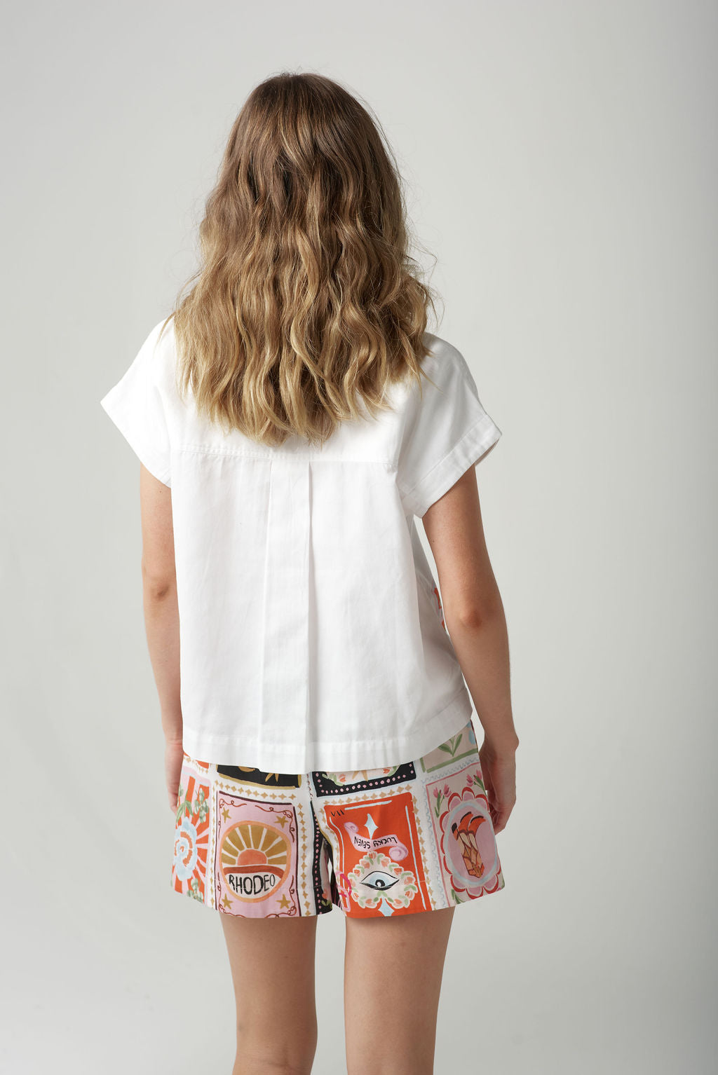 Cloth+Paper+Scissors Rodeo Print Shorts - Rodeo Print