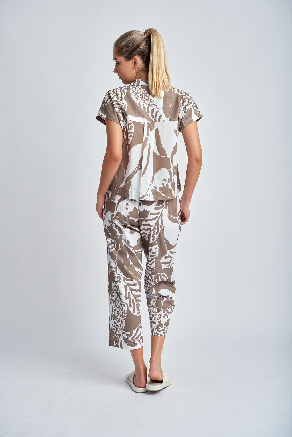 Cloth+Paper+Scissors Wide Leg Pant - Twig Jungle Print