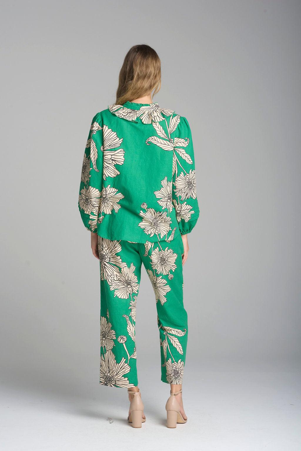 Cloth+Paper+Scissors Straight Cropped Pant - Zinna Print