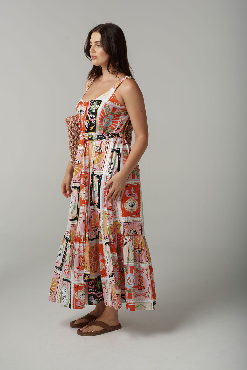 Cloth+Paper+Scissors Rodeo Print Sundress - Rodeo Print