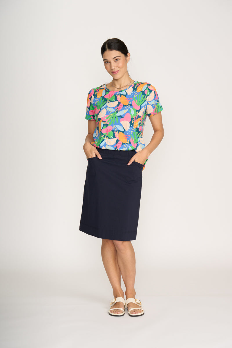 Foil 7835 Tee Off Skirt - True Navy