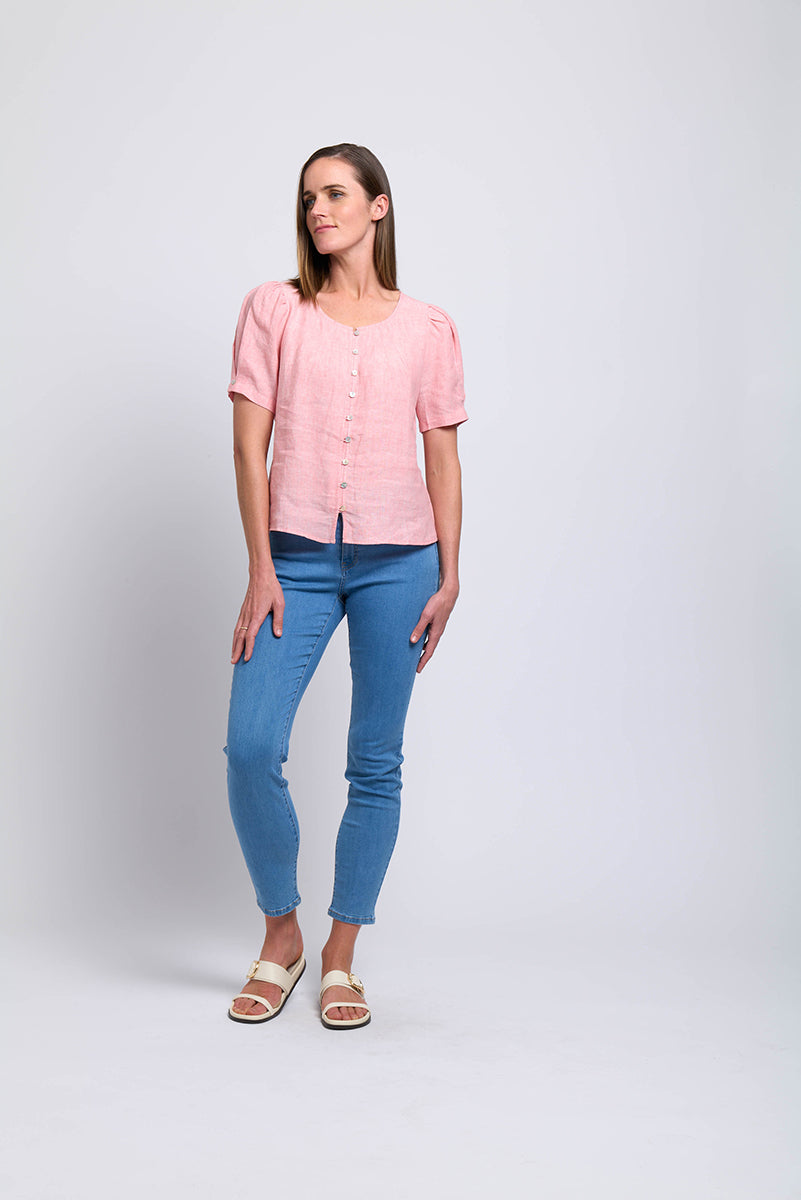 Foil Good Tuck Shirt - Mellow Peach