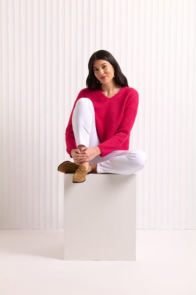 Foil Sweater Half - Ultra Pink