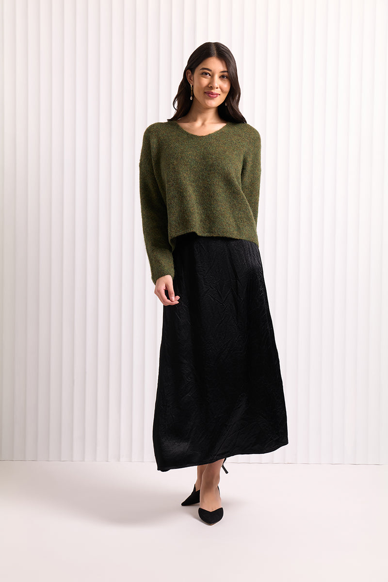 Foil Sweater Half - Conifer
