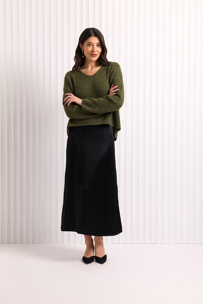 Foil Sweater Half - Conifer