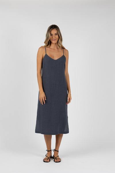 Humidity Amalia Dress - Steel