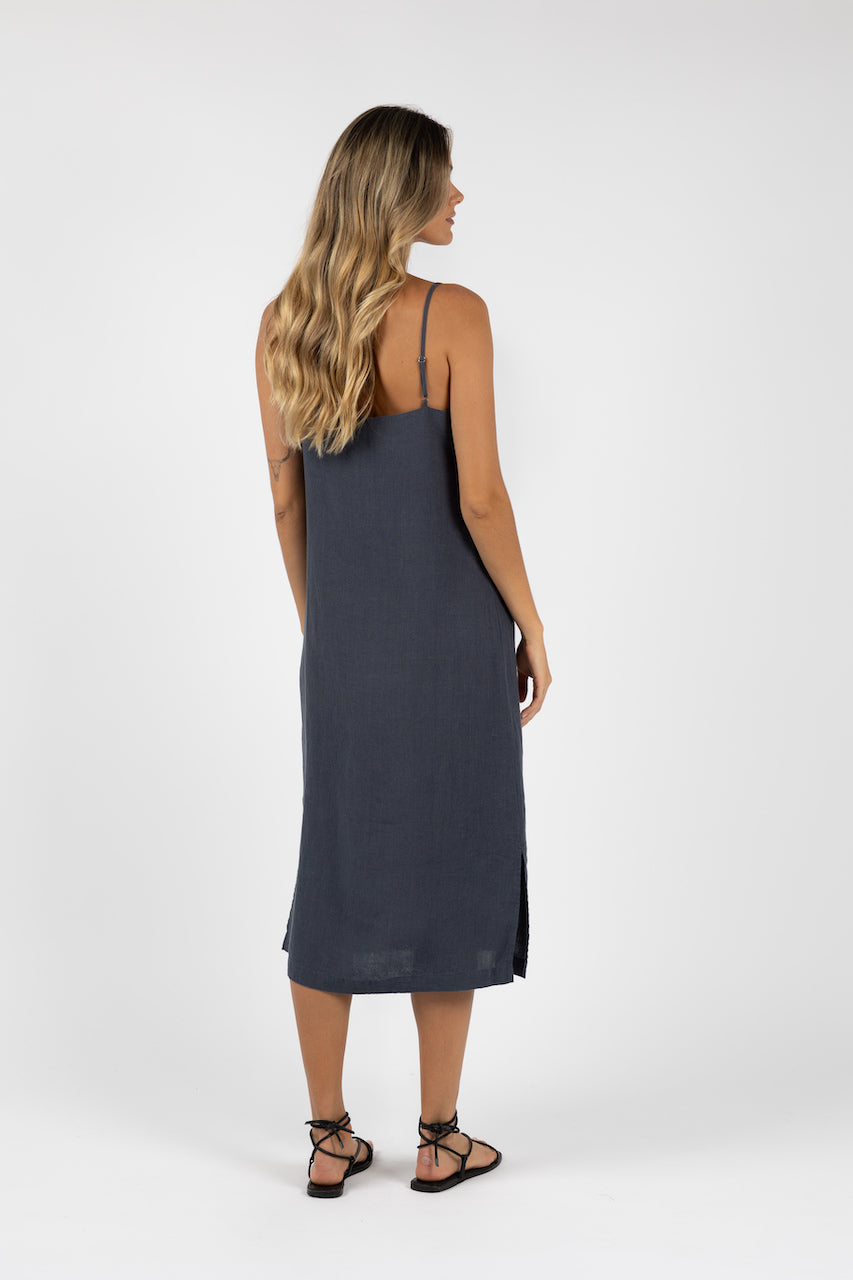 Humidity Amalia Dress - Steel