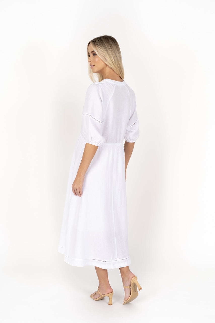 Humidity Ambrosia Midi Dress - White