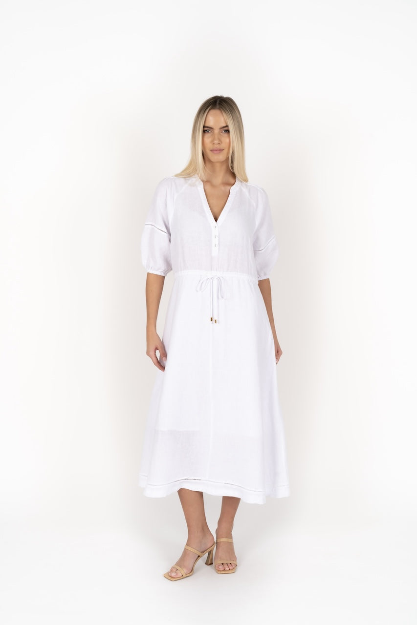 Humidity Ambrosia Midi Dress - White