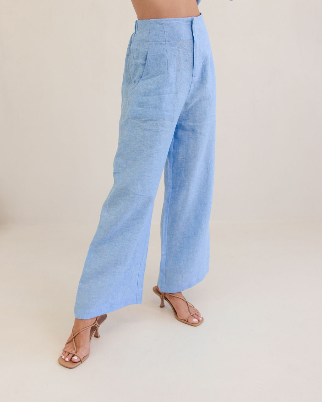 Kaleido K104C Wide Leg Pant - Chambray
