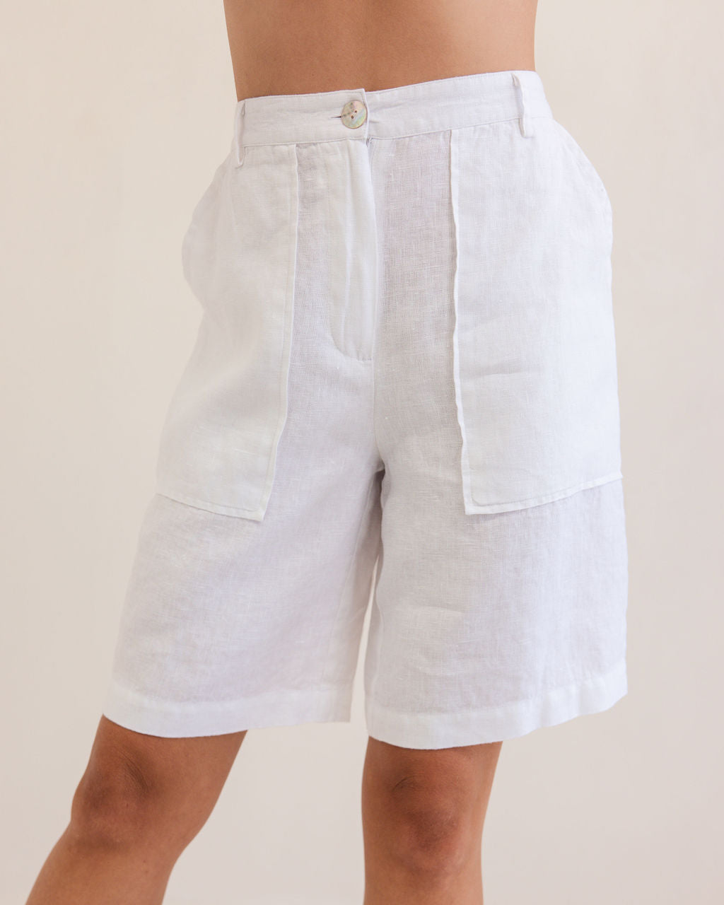 Kaleido K106W 2 Pkt Midi Short - White